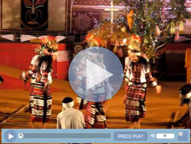 Cheraw - Bamboo Dance of Mizoram during Shilpgram Festivall, Udaipur.