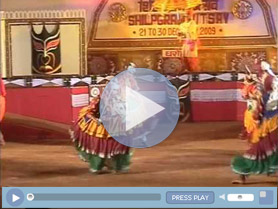 Ghode Modni dance of Goa during Shilpgram Festival, Udaipur.